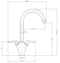 PIQUA CH Line Drawing