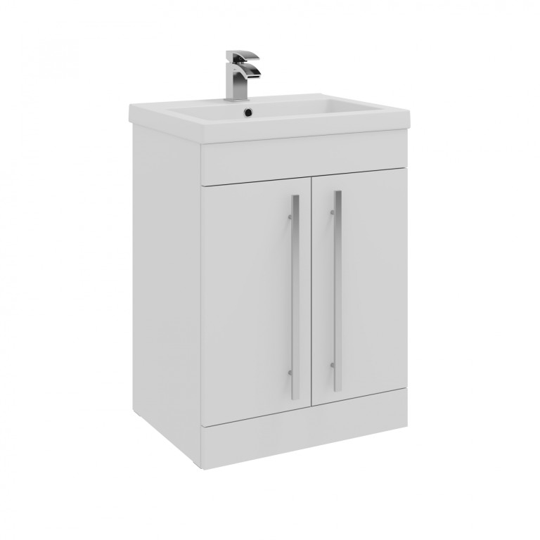 600mm-Floor-2Door-Unit-Mid-Depth-Basin-White-FUR001PU-FUR061PU